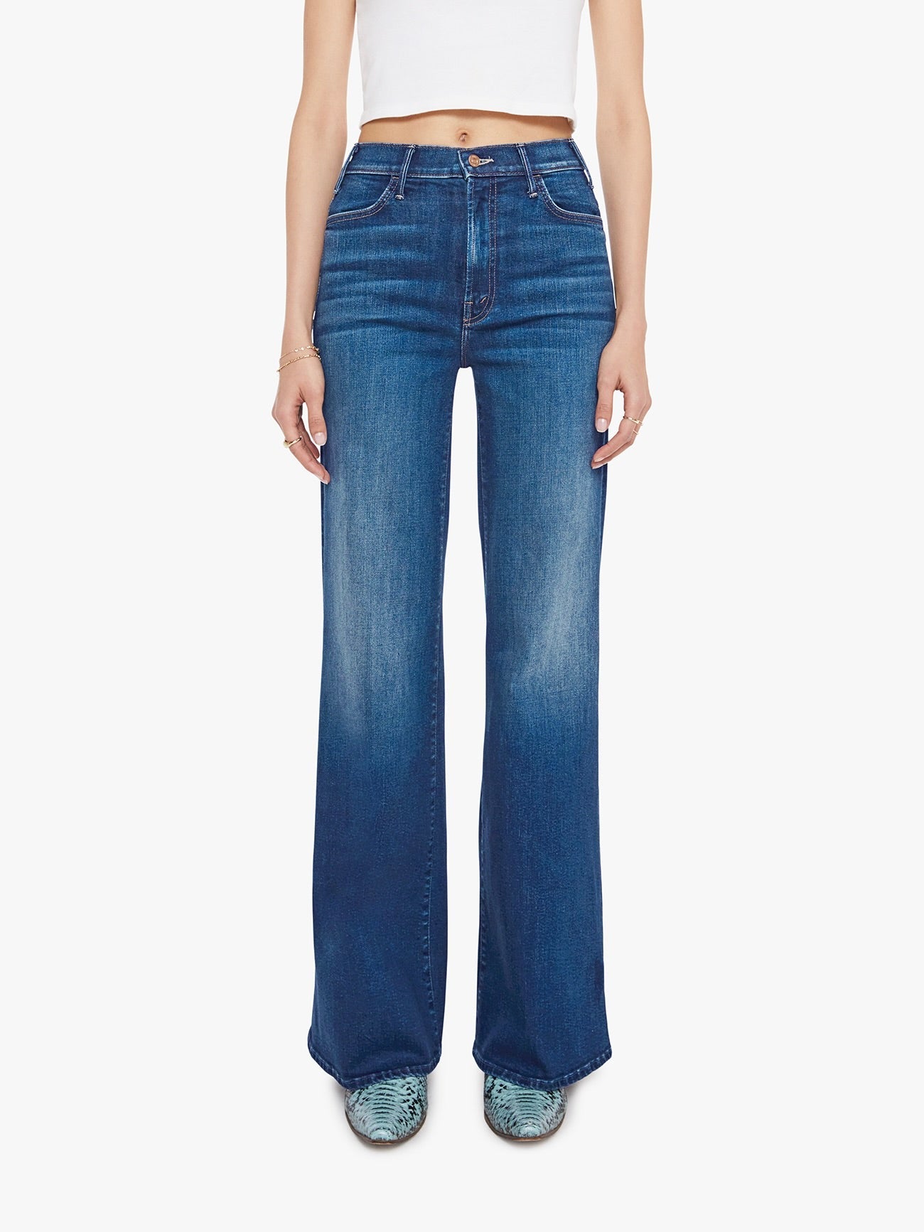 Mother Denim The Hustler Roller Sneak - Troublemaker