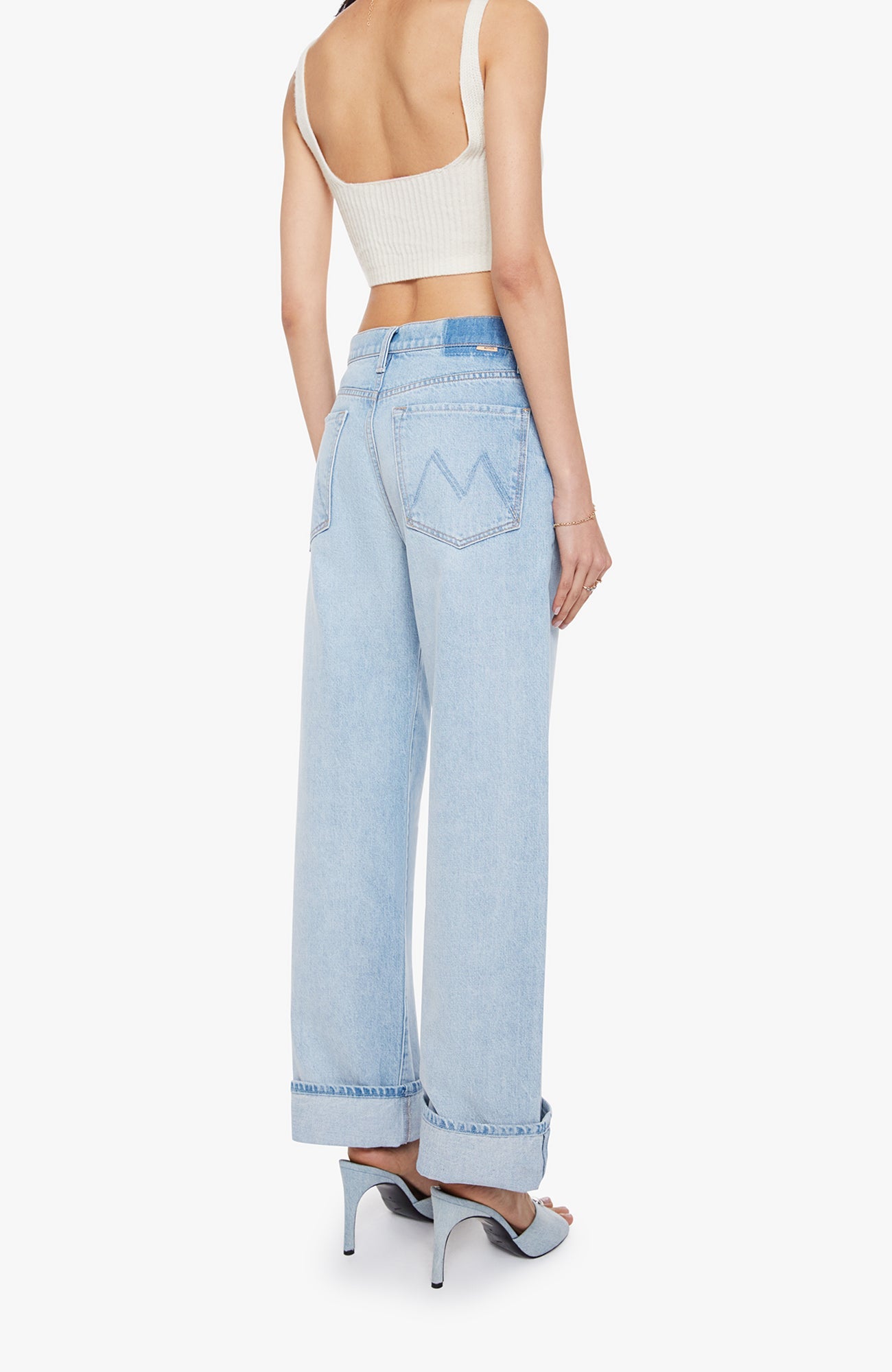 Mother Denim The Dodger Button Hover Cuff - I Could Care Less