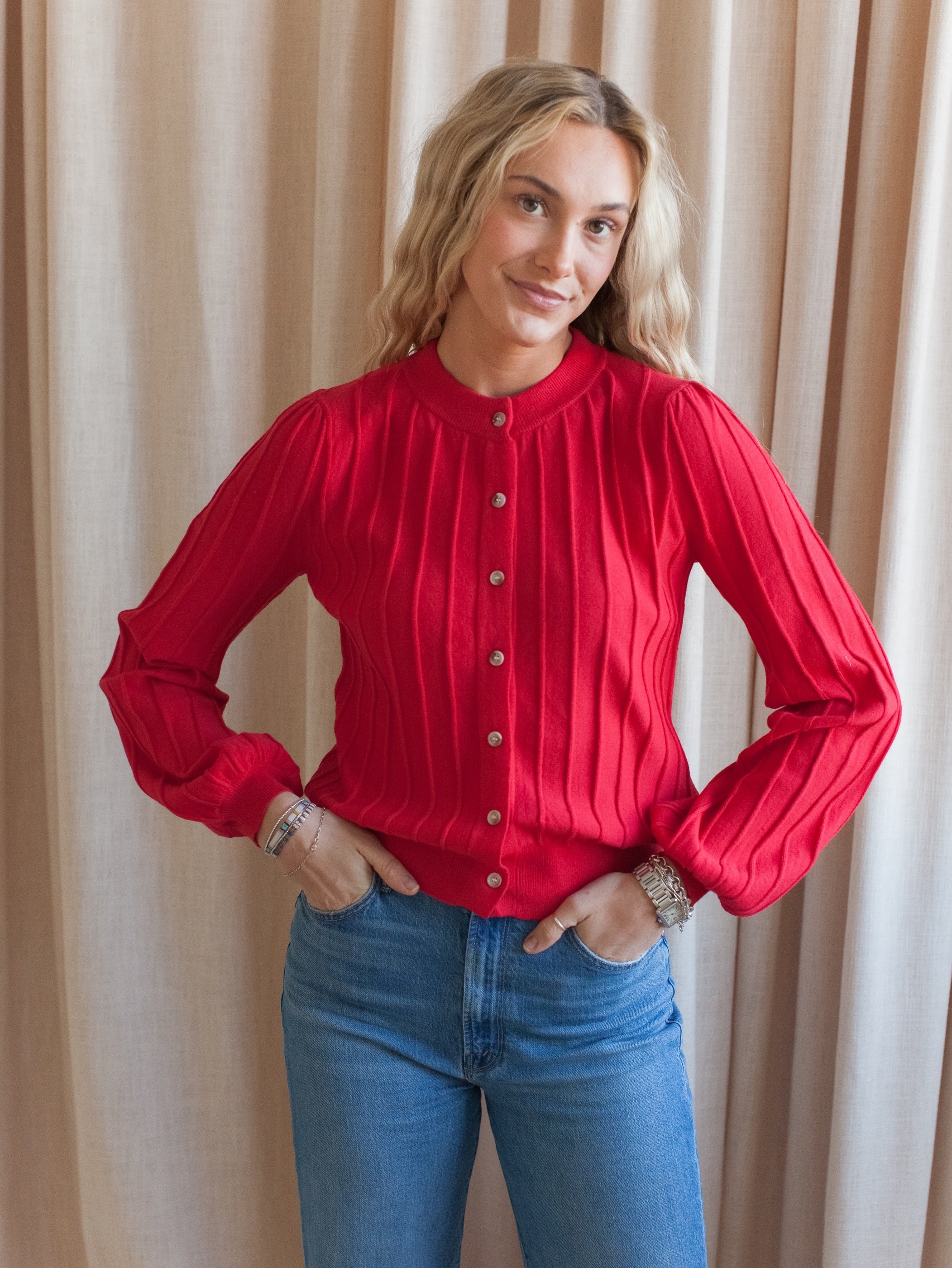 Poppy Ribbed Cardigan