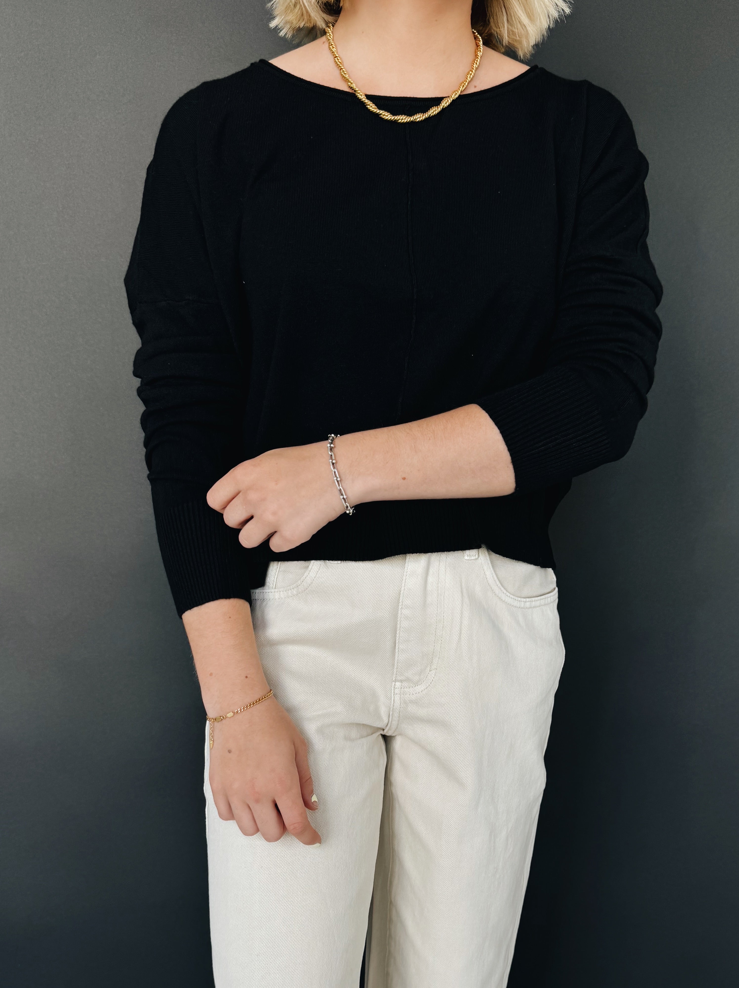 Andy Crew Neck - Black