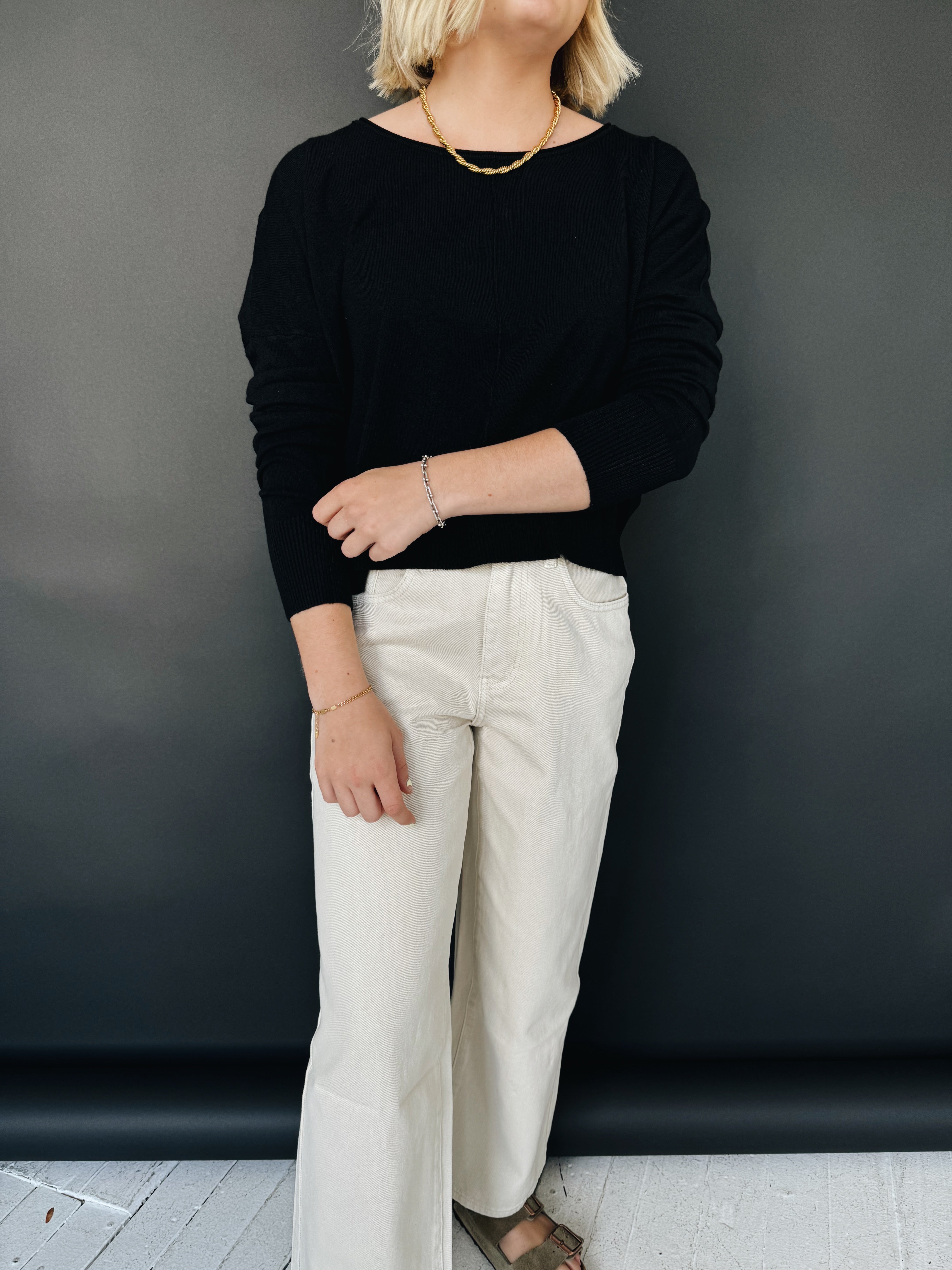 Andy Crew Neck - Black