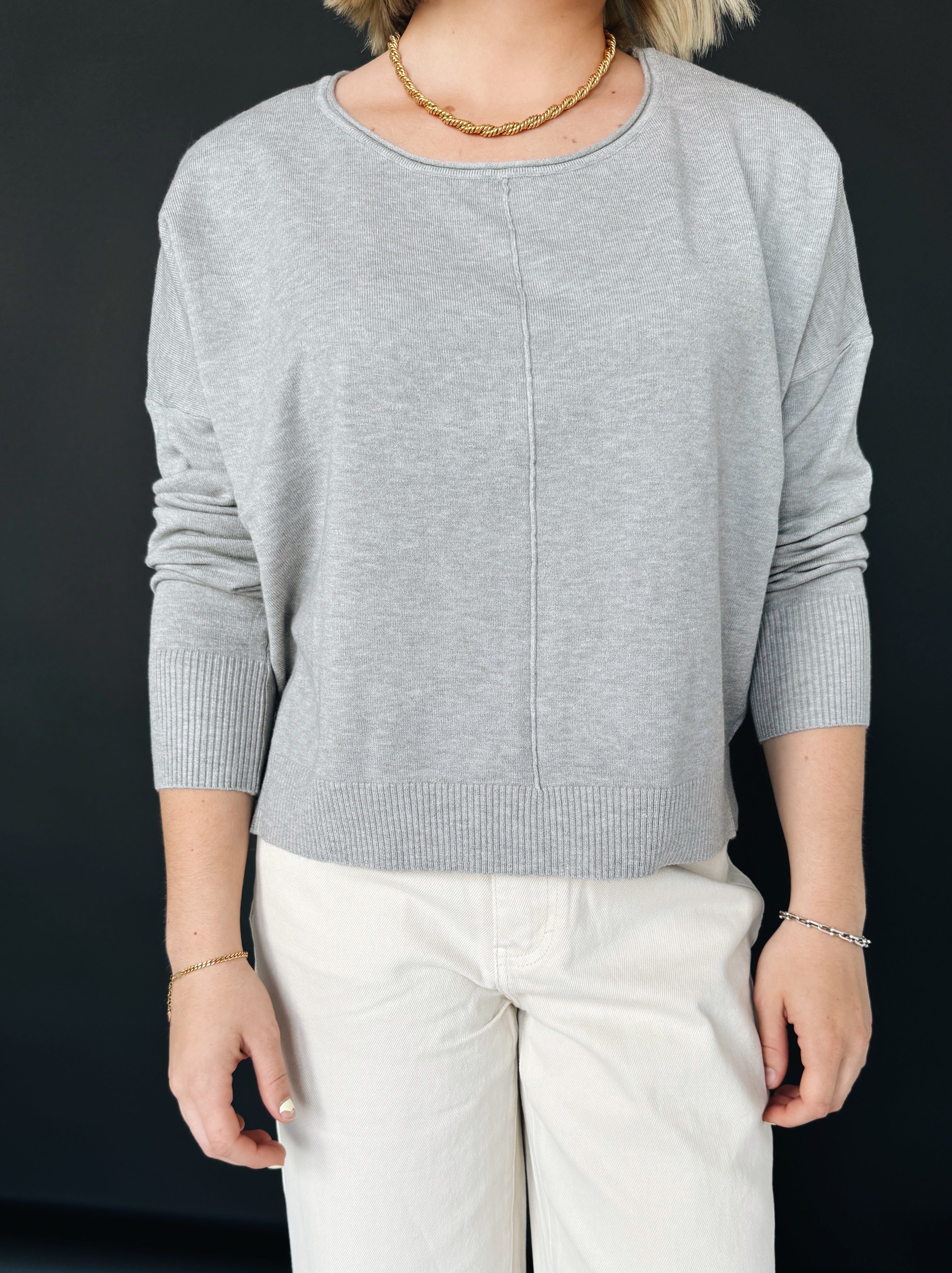 Andy Crew Neck - Grey