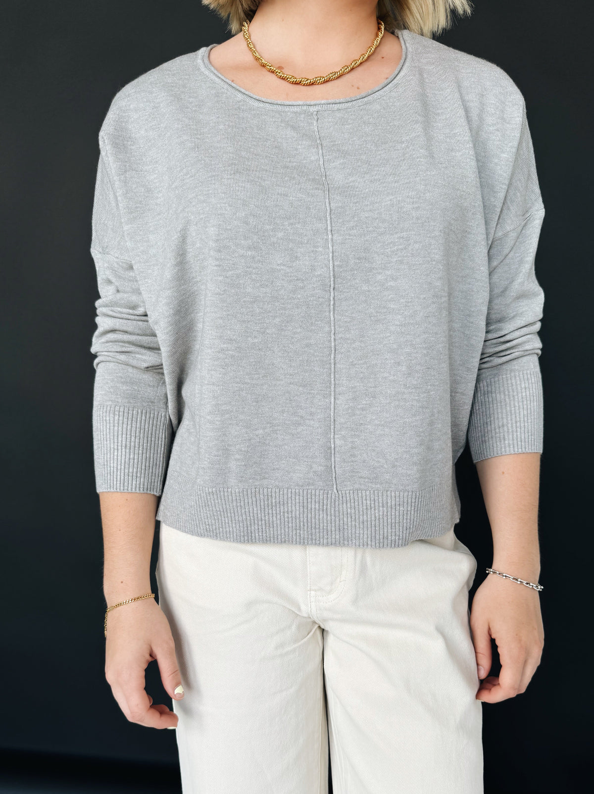 Andy Crew Neck - Grey