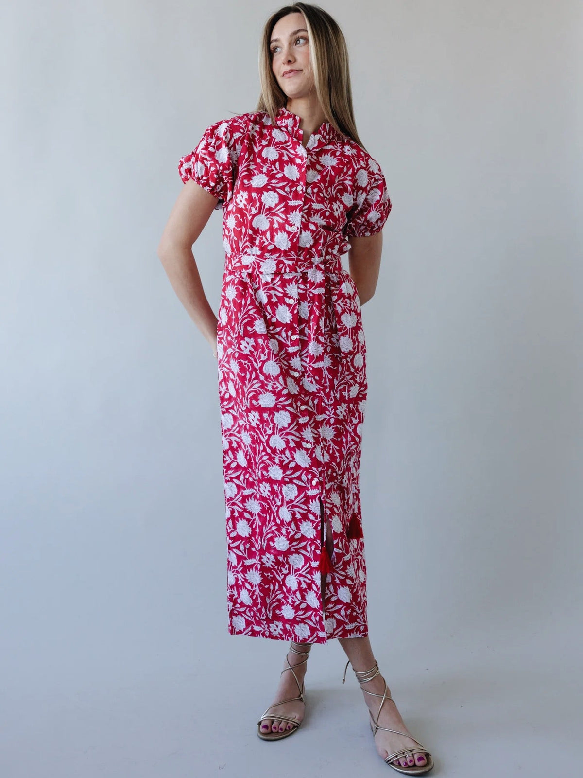 Maison De Frederic Red Maxi Dress