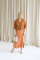 Terracotta Cami Dress Set