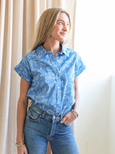 Paisley Cornflower Blouse