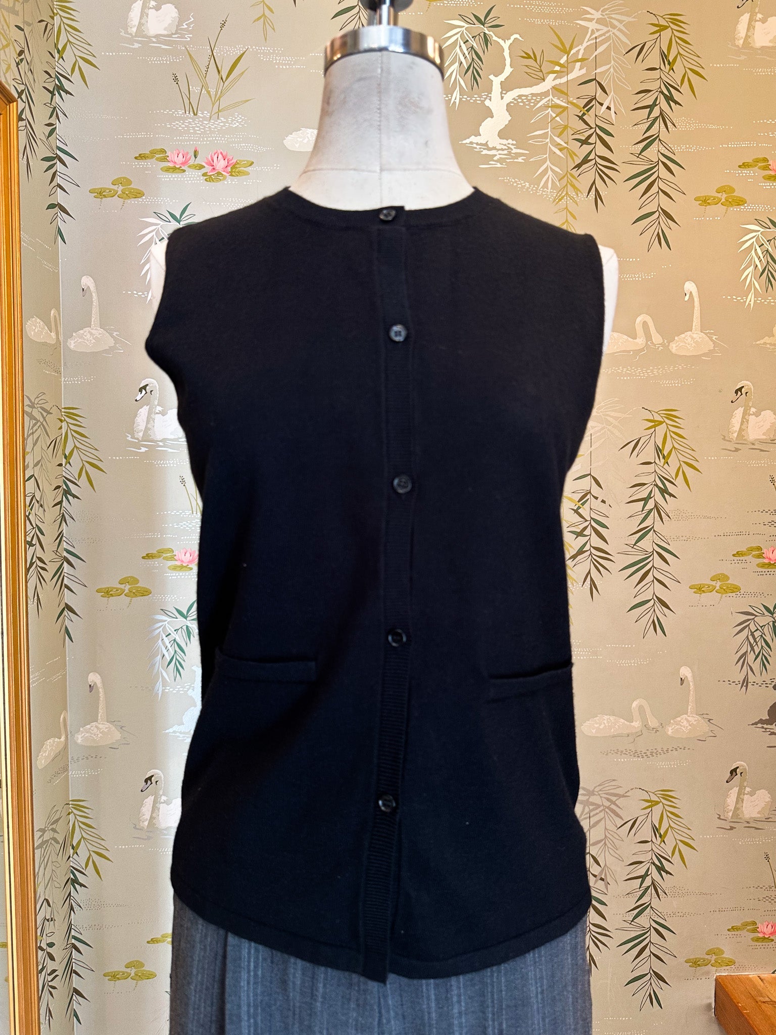 Mel Button Front Knit Vest