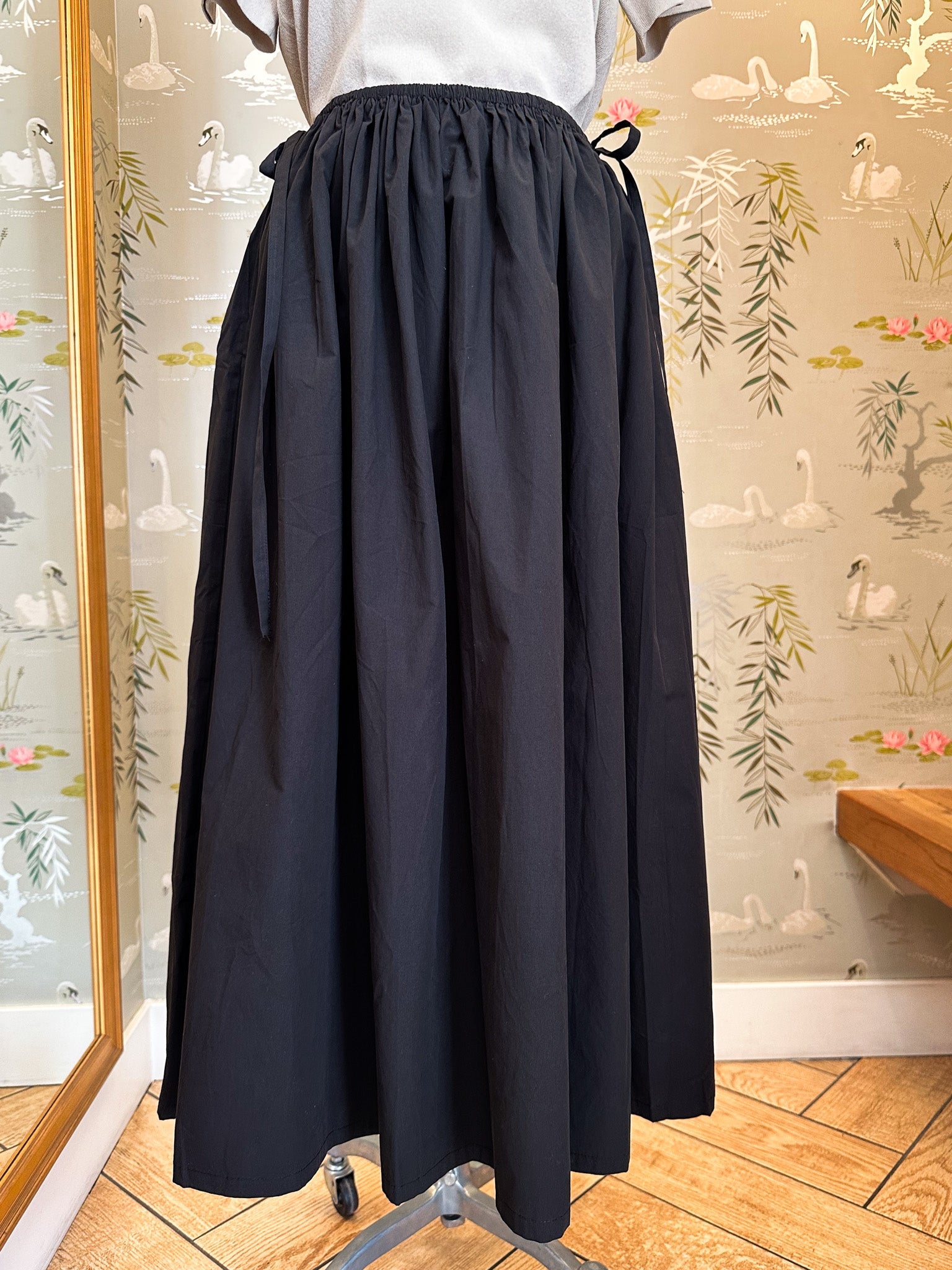 Marielle Poplin Midi Skirt