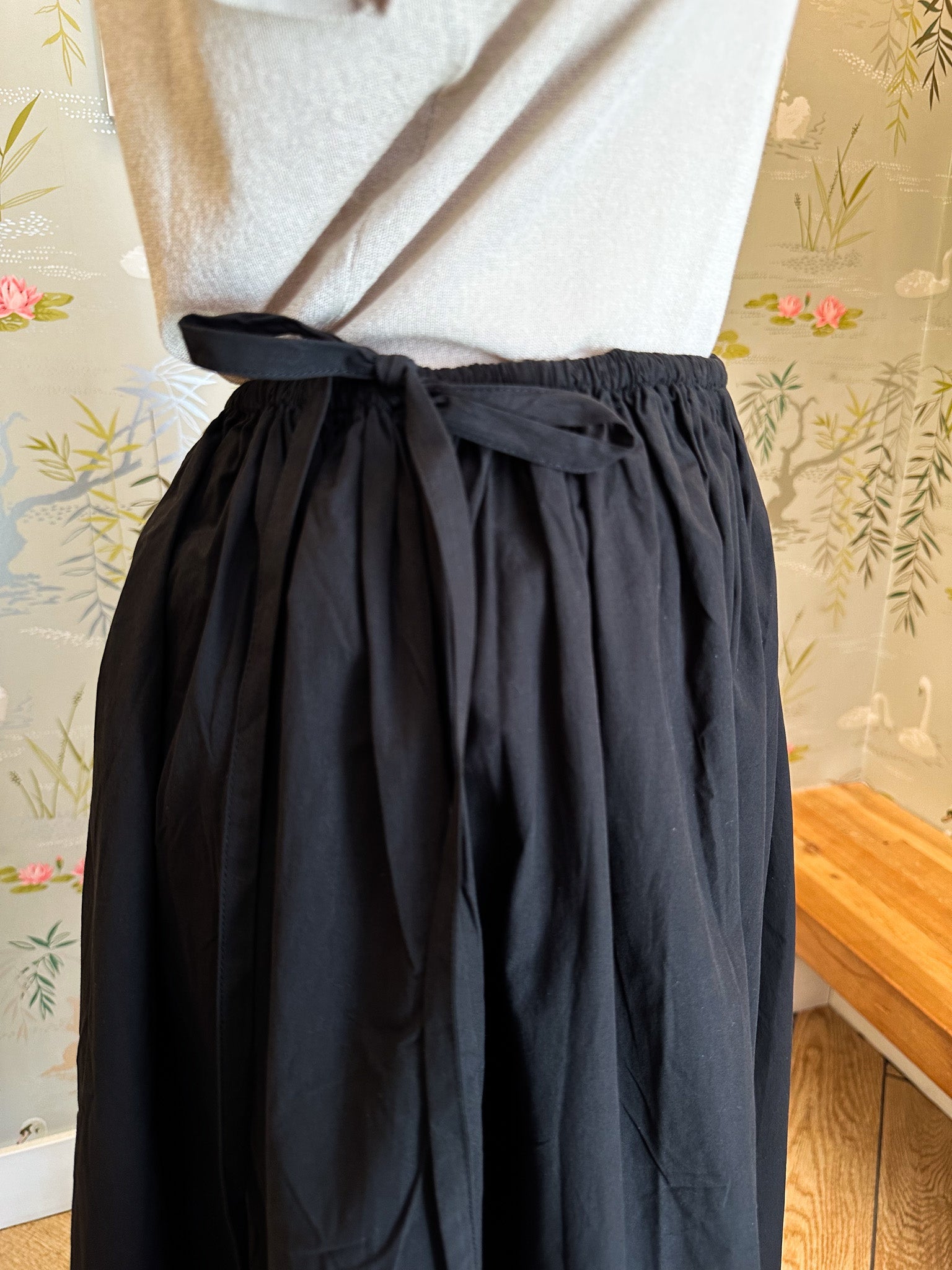 Marielle Poplin Midi Skirt