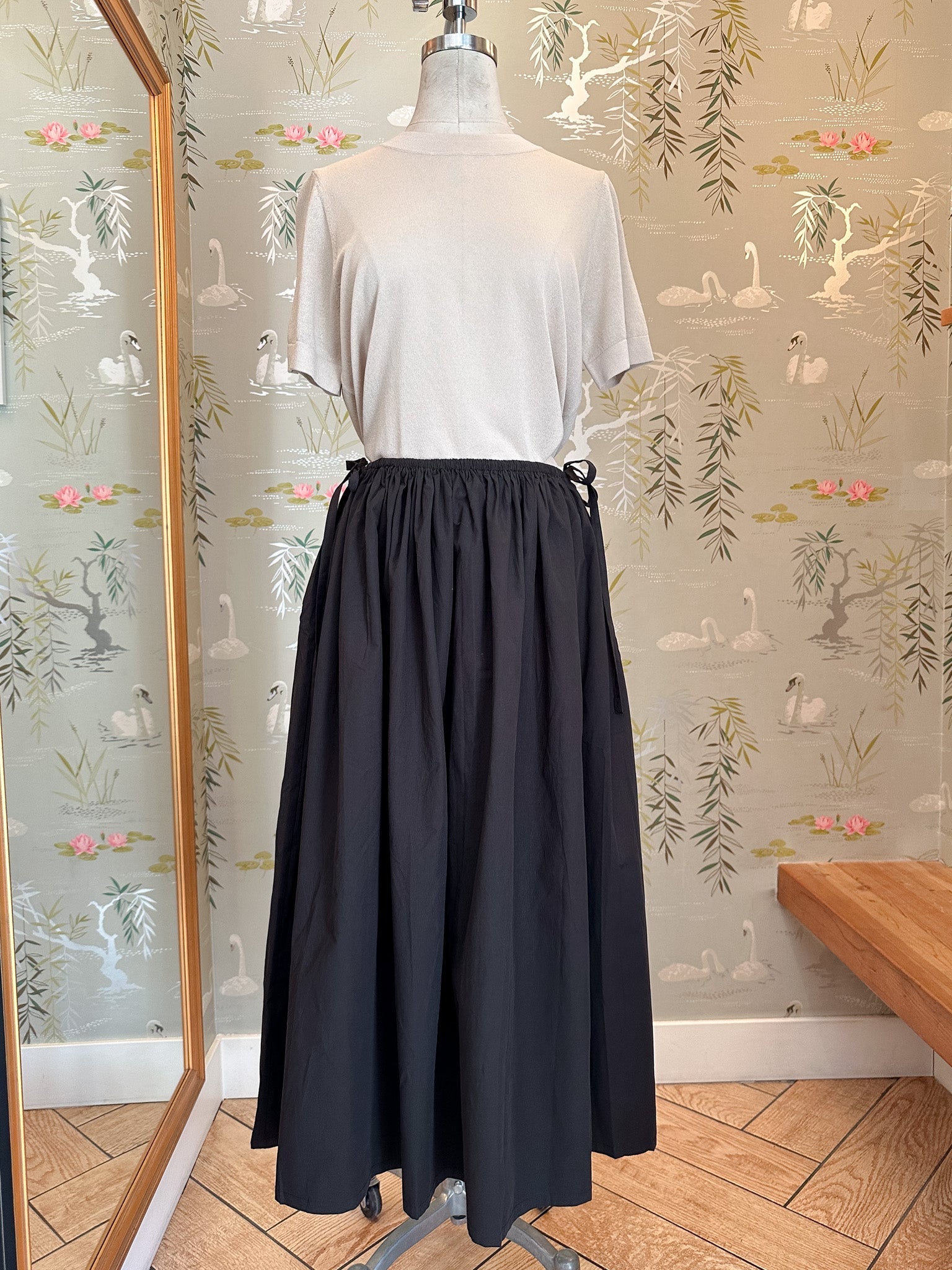 Marielle Poplin Midi Skirt