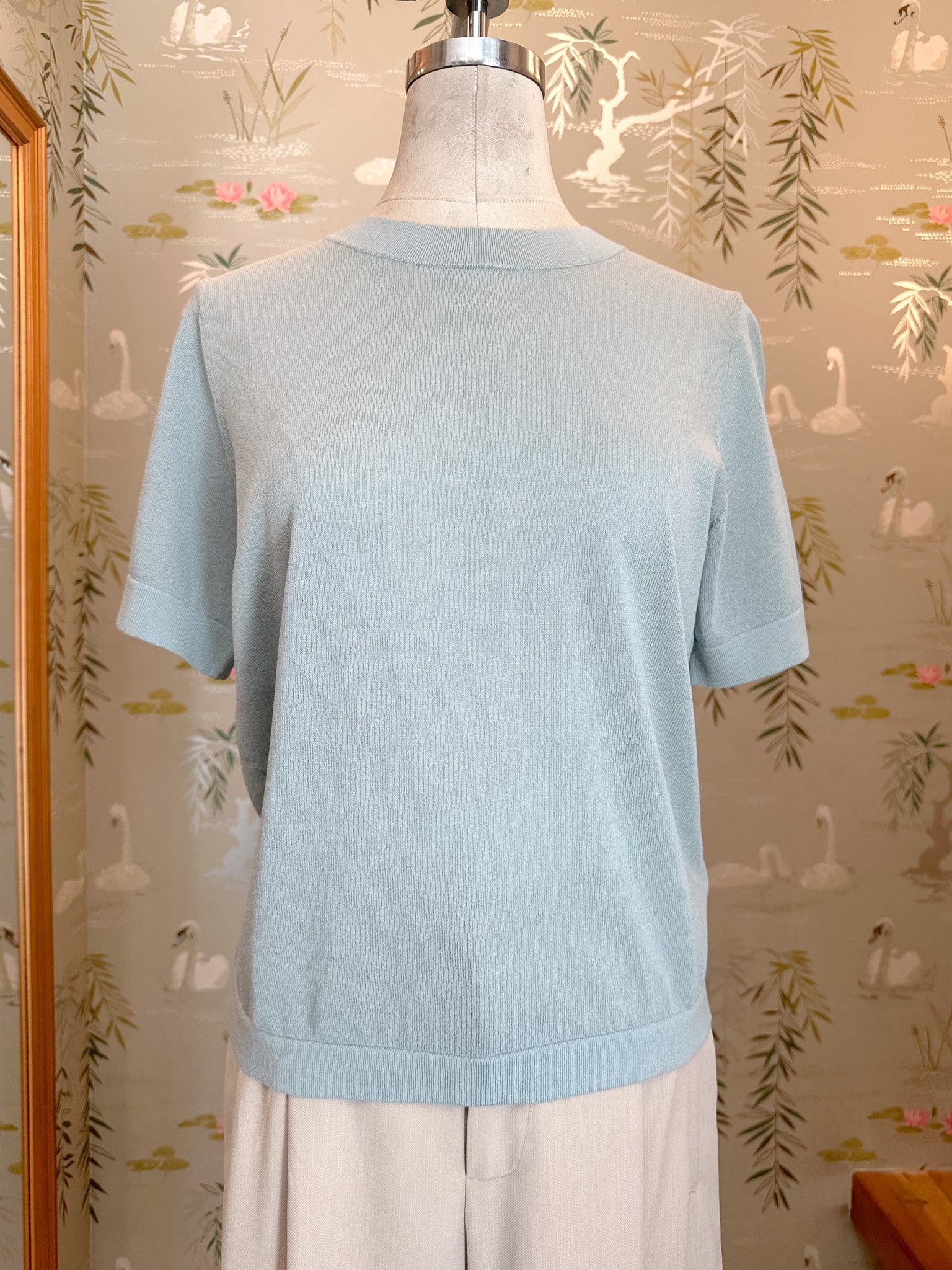 Emma Knit Tee- Sky
