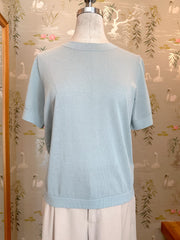 Emma Knit Tee- Sky