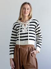 Eliza Lace-Up Sweater