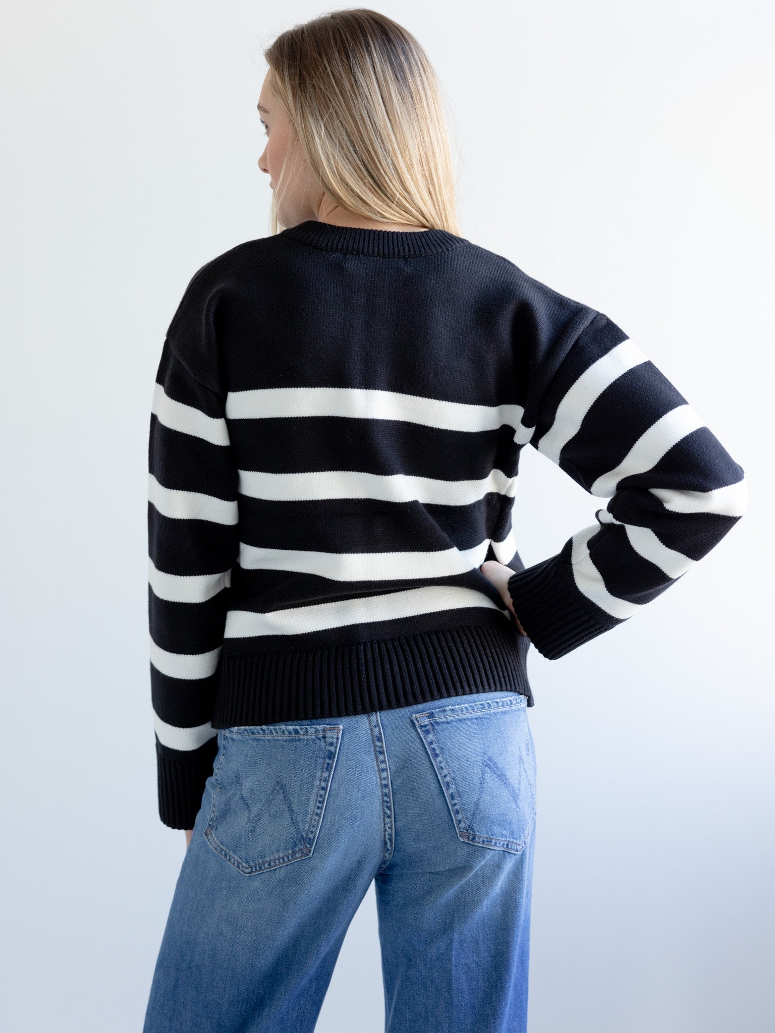 Stripe Zip Sweater
