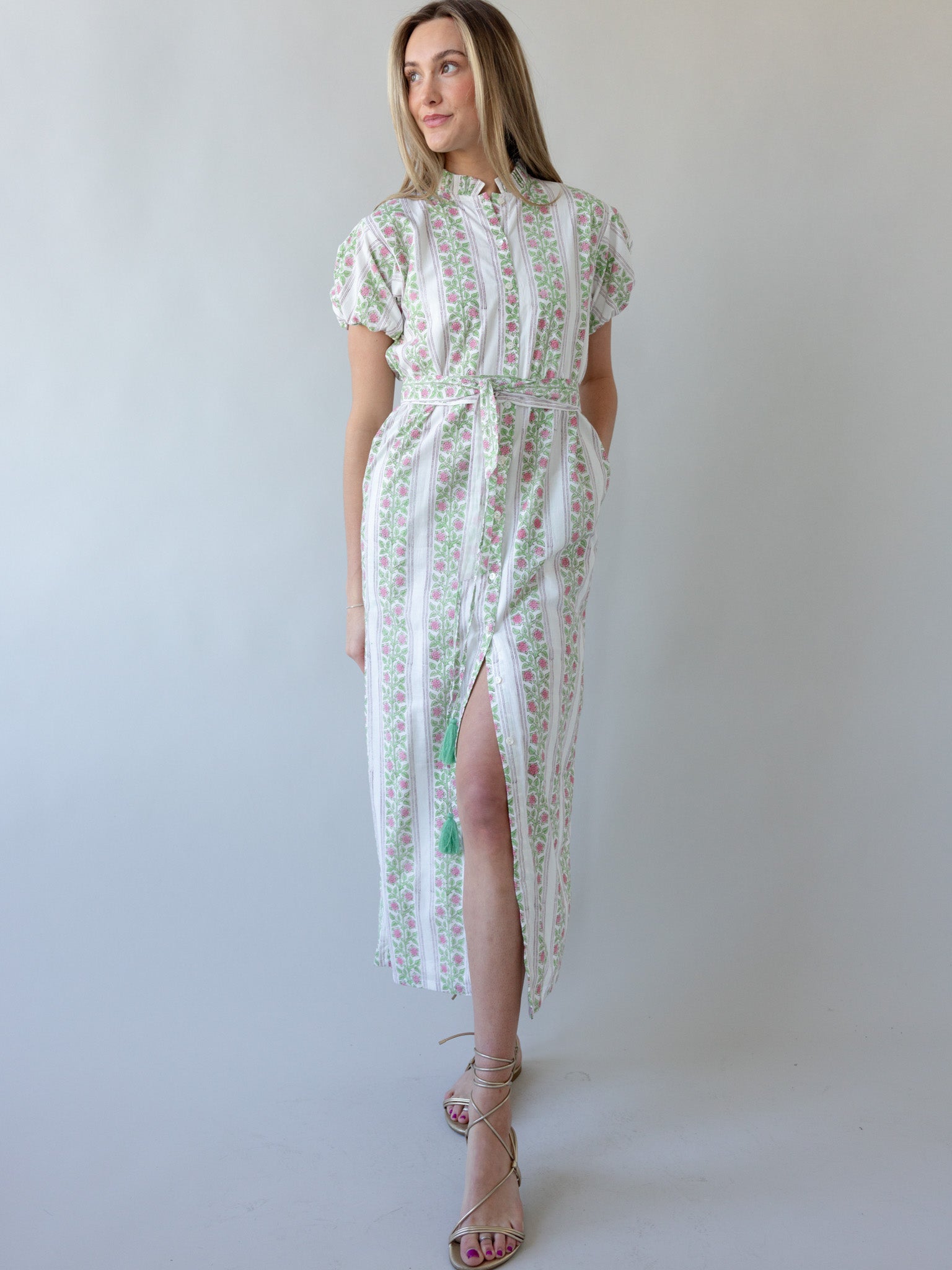 Maison De Frederic Pink Maxi Dress