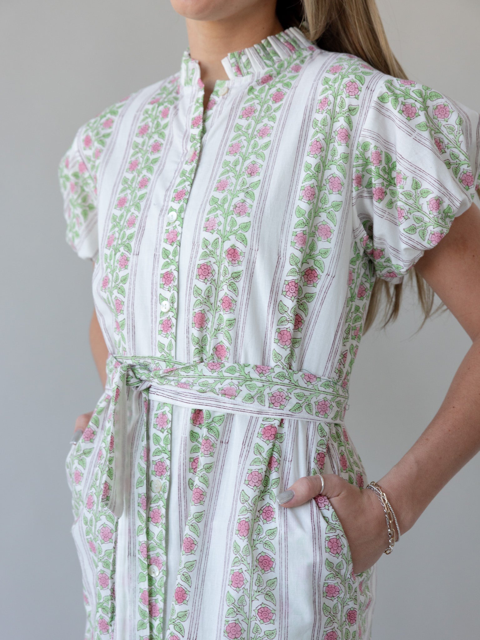 Maison De Frederic Pink Maxi Dress