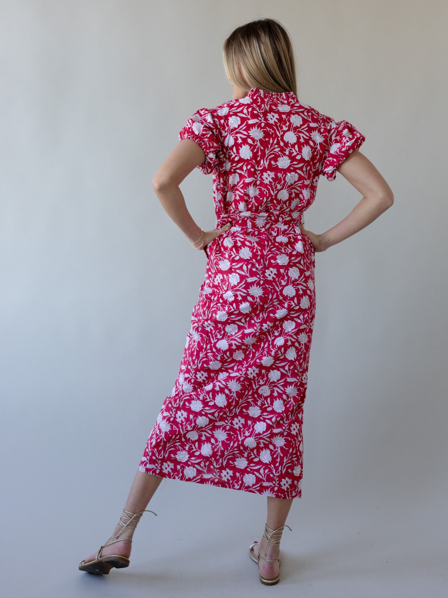 Maison De Frederic Red Maxi Dress