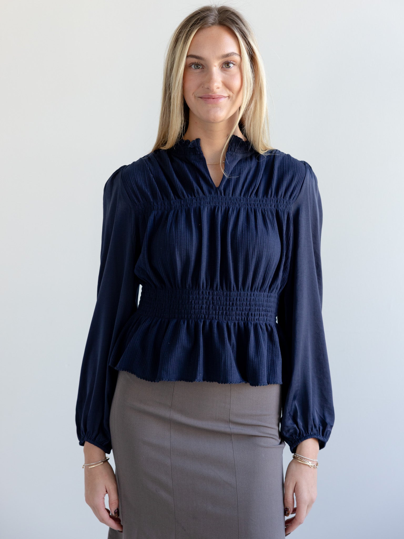 Jacey Ruffle Knit Top