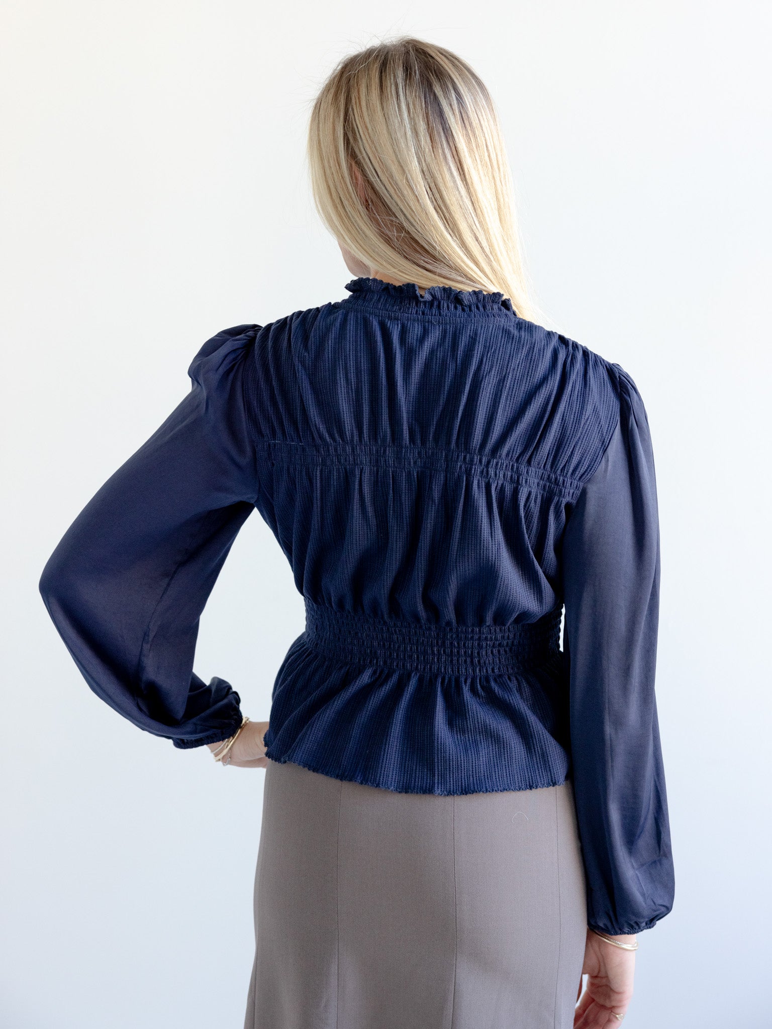 Jacey Ruffle Knit Top