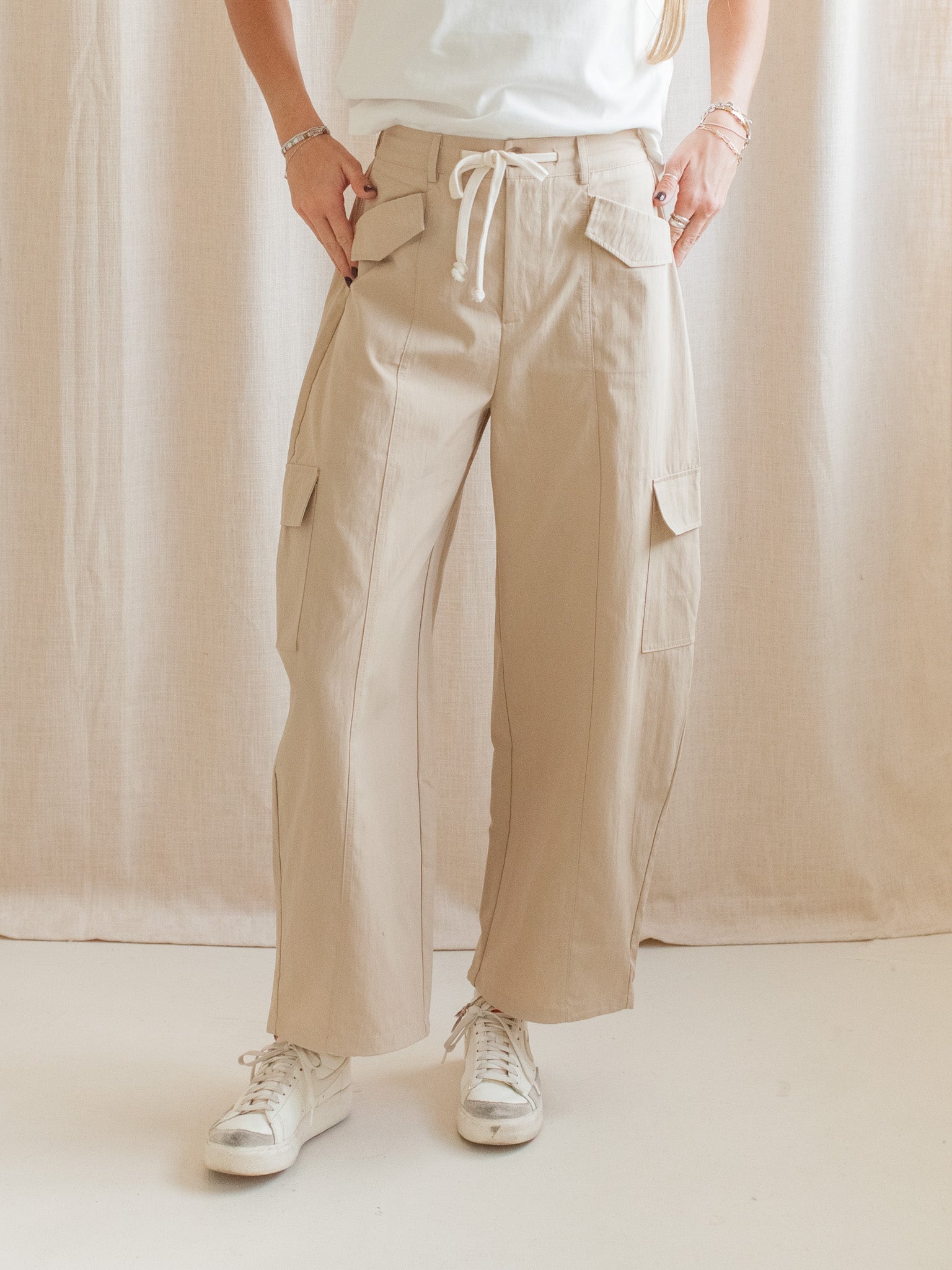 Dylan Drawstring Barrel Pant
