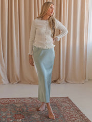 Ada Slip Skirt- Sky