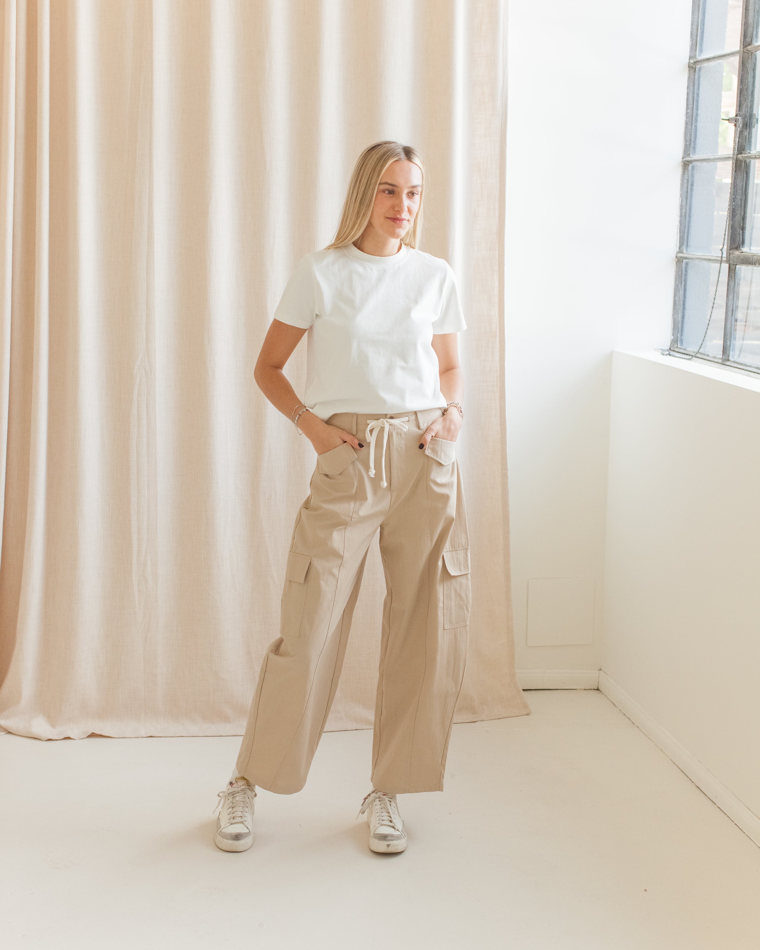 Dylan Drawstring Barrel Pant