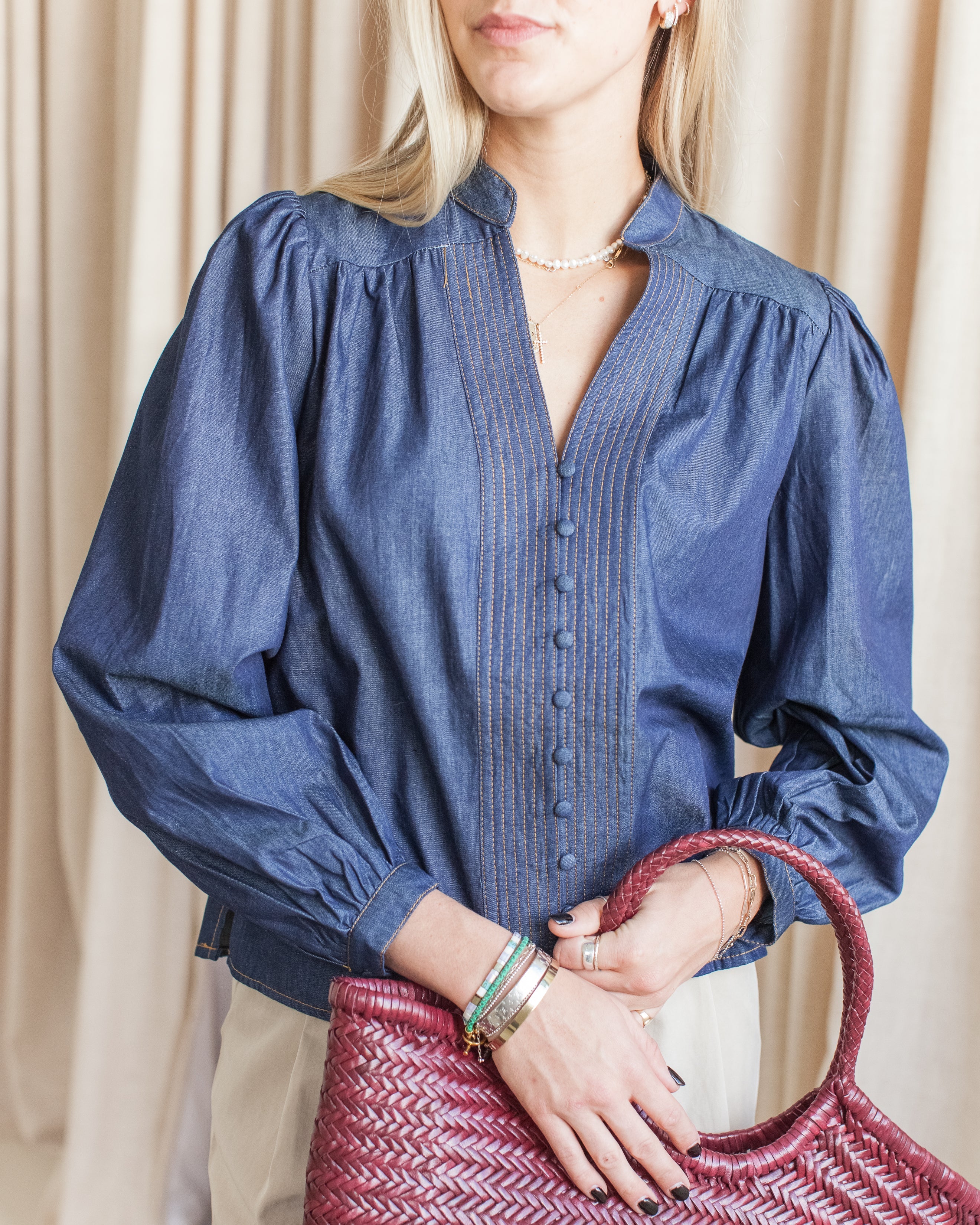 Kerry Chambray Blouse