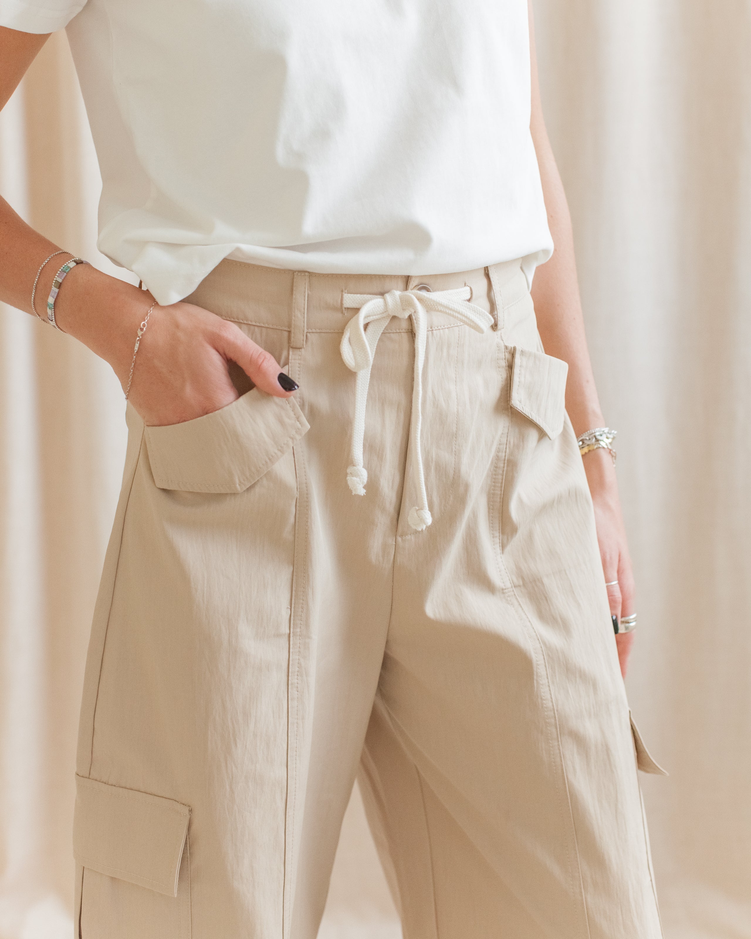 Dylan Drawstring Barrel Pant