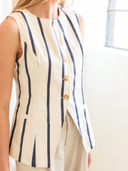 Isabel Striped Vest