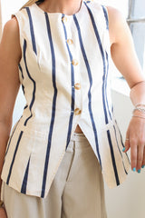 Isabel Striped Vest
