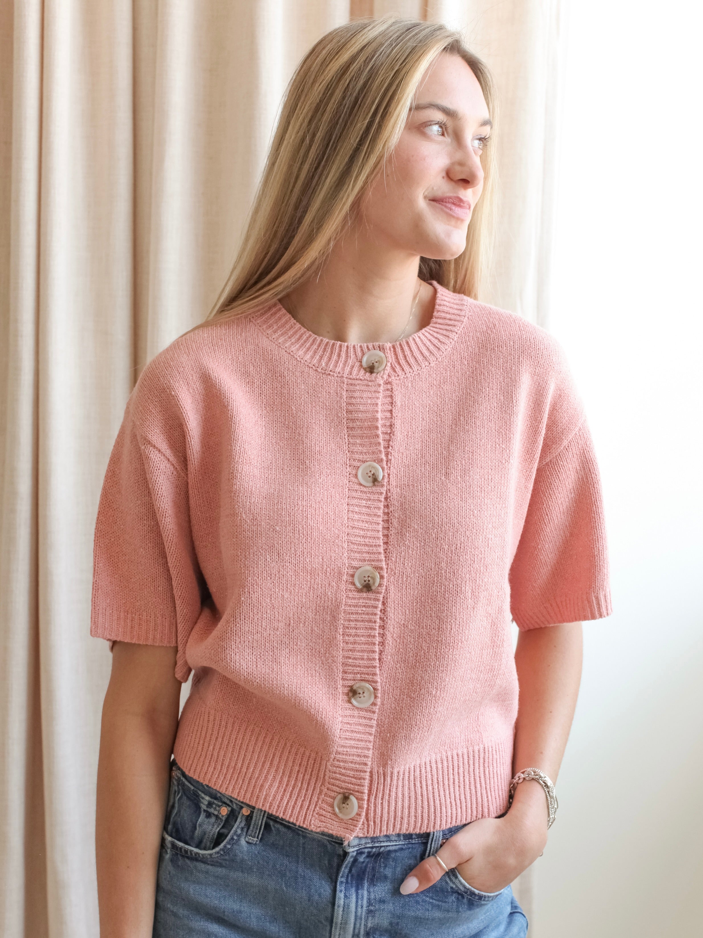 Beth Cardigan - Pink