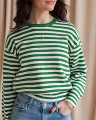 Kenny Striped Sweater- Green