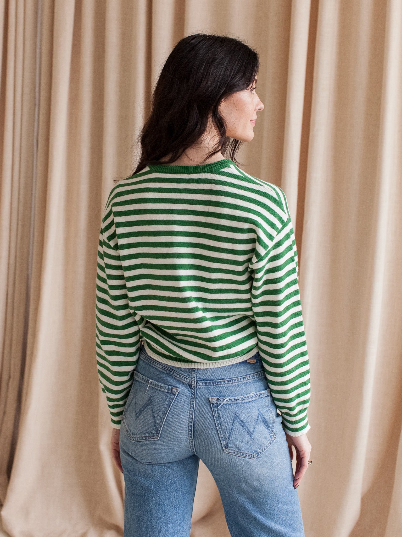 Kenny Striped Sweater- Green