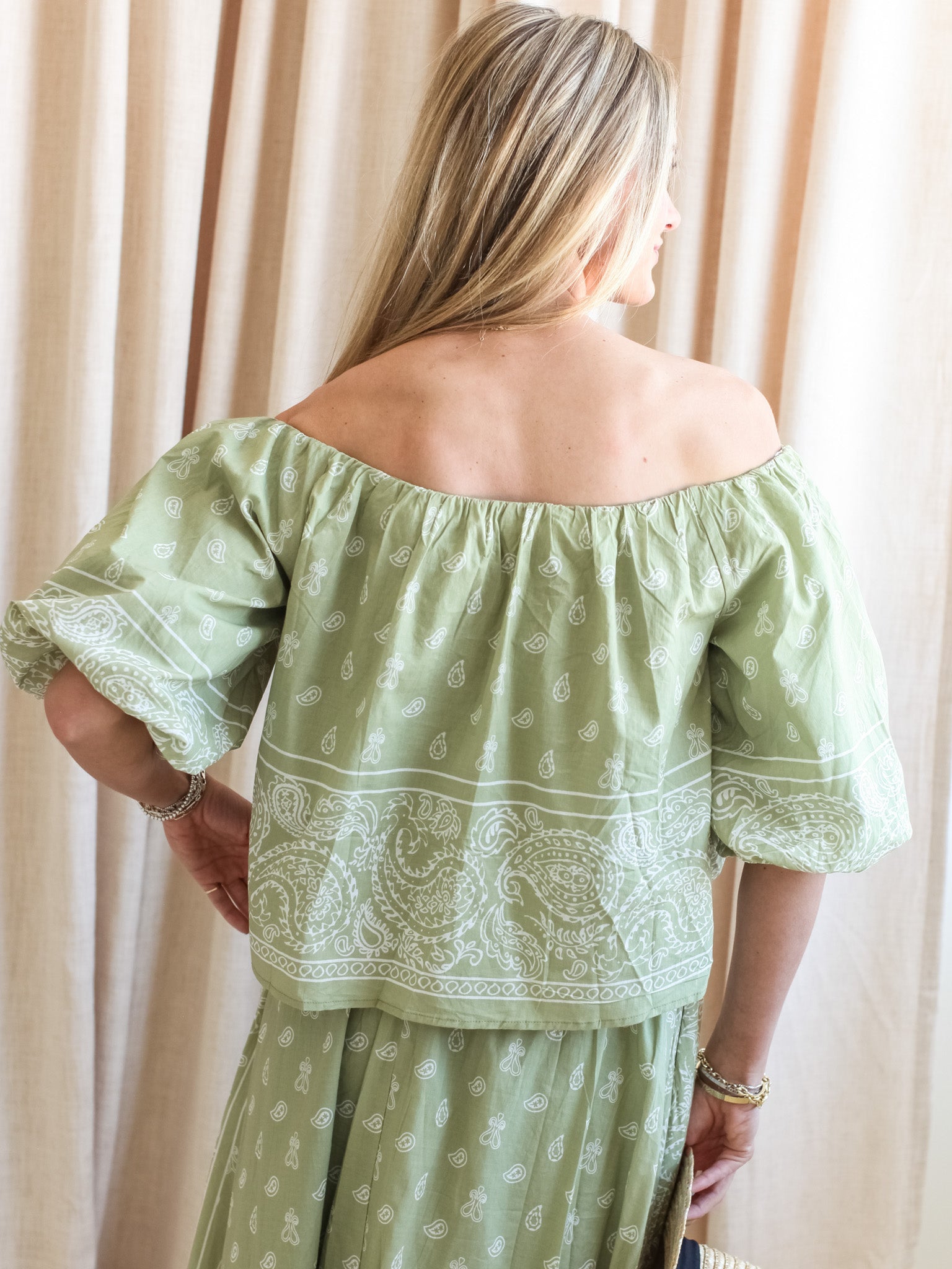 Paisley Short Sleeve Top