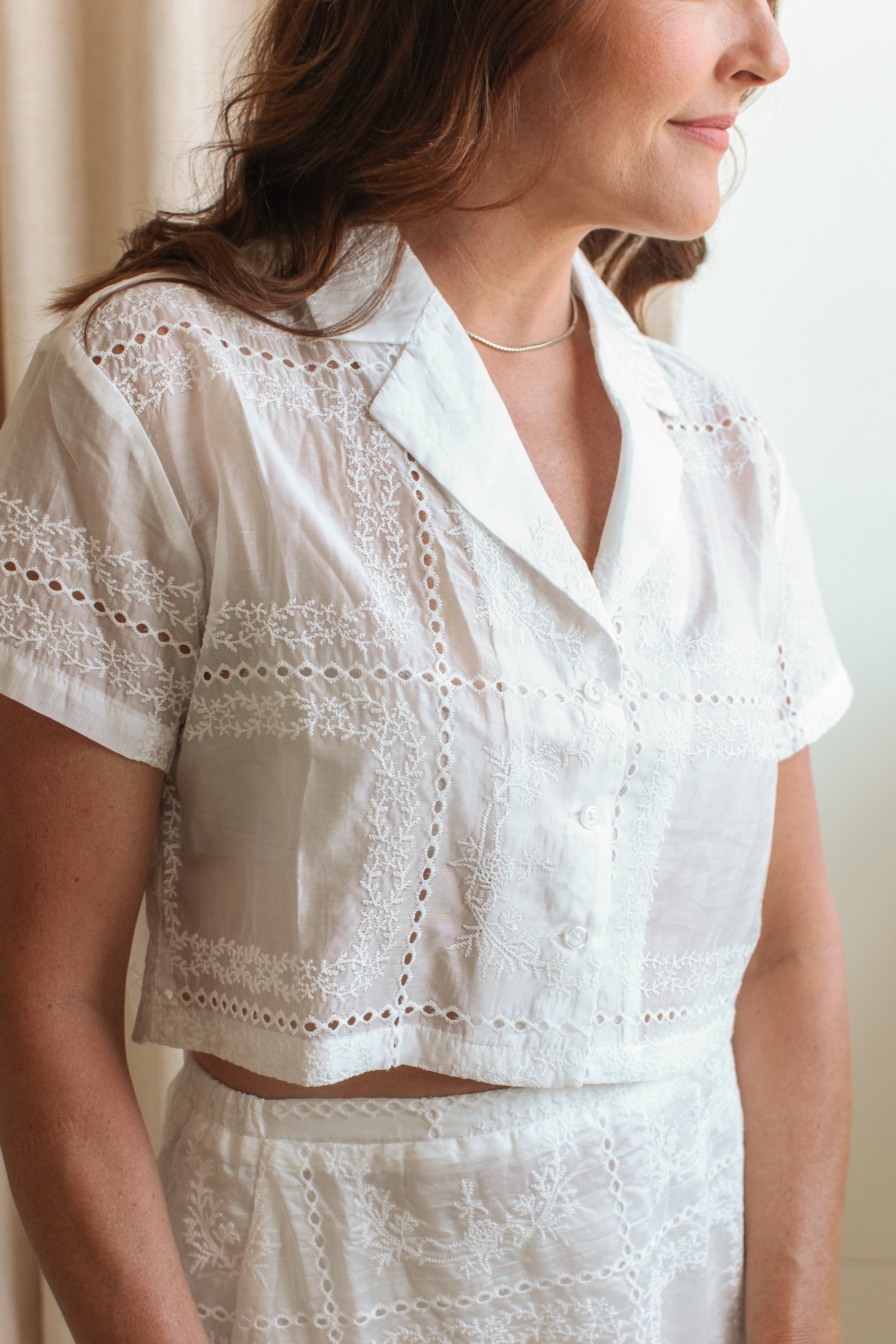 Carina Eyelet Blouse
