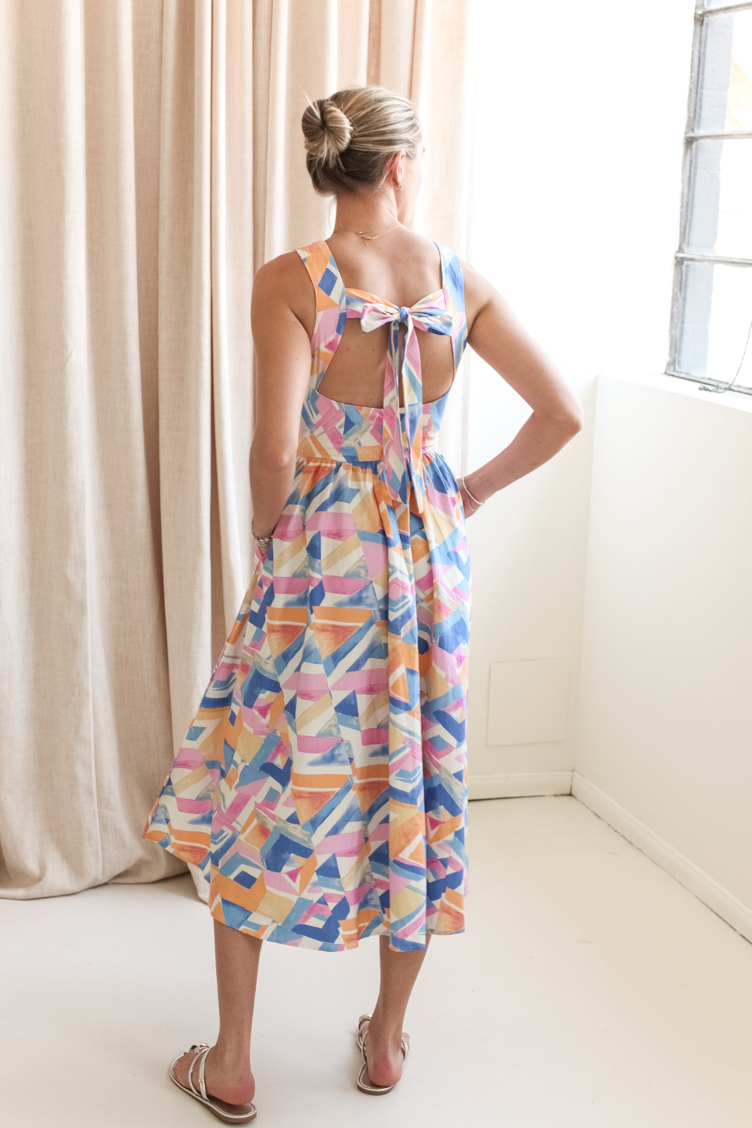 Alaina Abstract Midi Dress