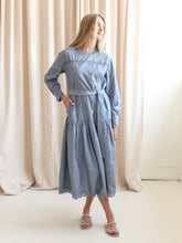 Ulla Johnson Brin Drop Waist Long Sleeve Dress - Chambray