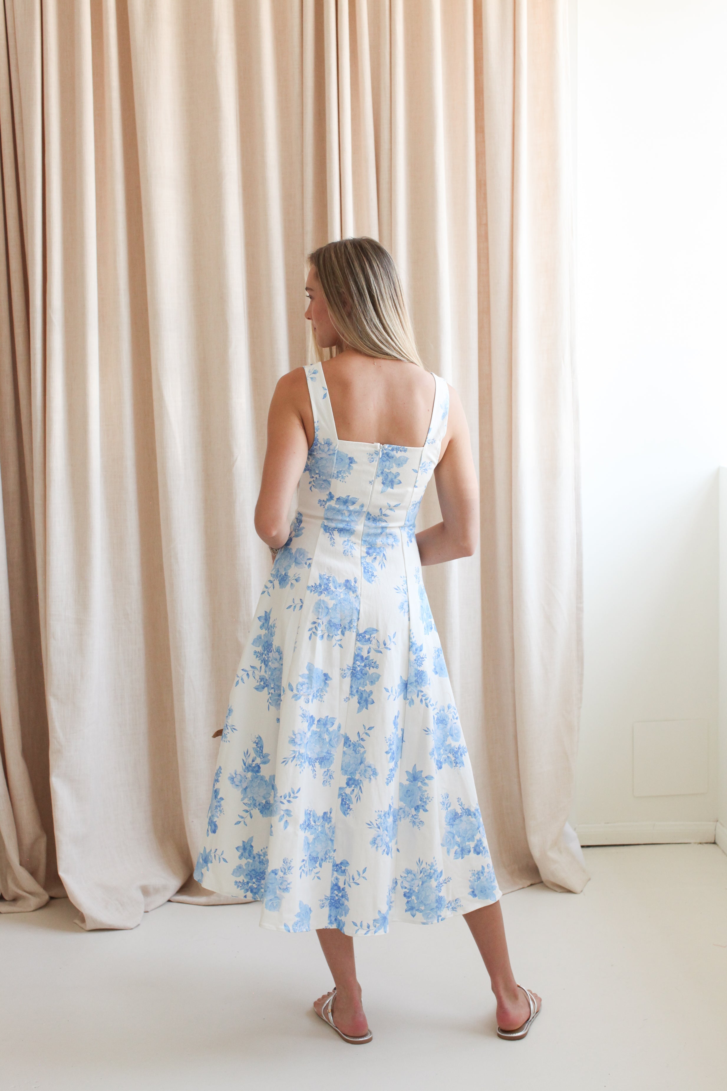 Collins Floral Midi Dress