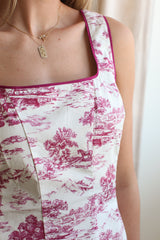 Vienna Toile Midi Dress