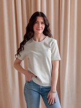 Beckett Boyfriend Tee- Marled Gray