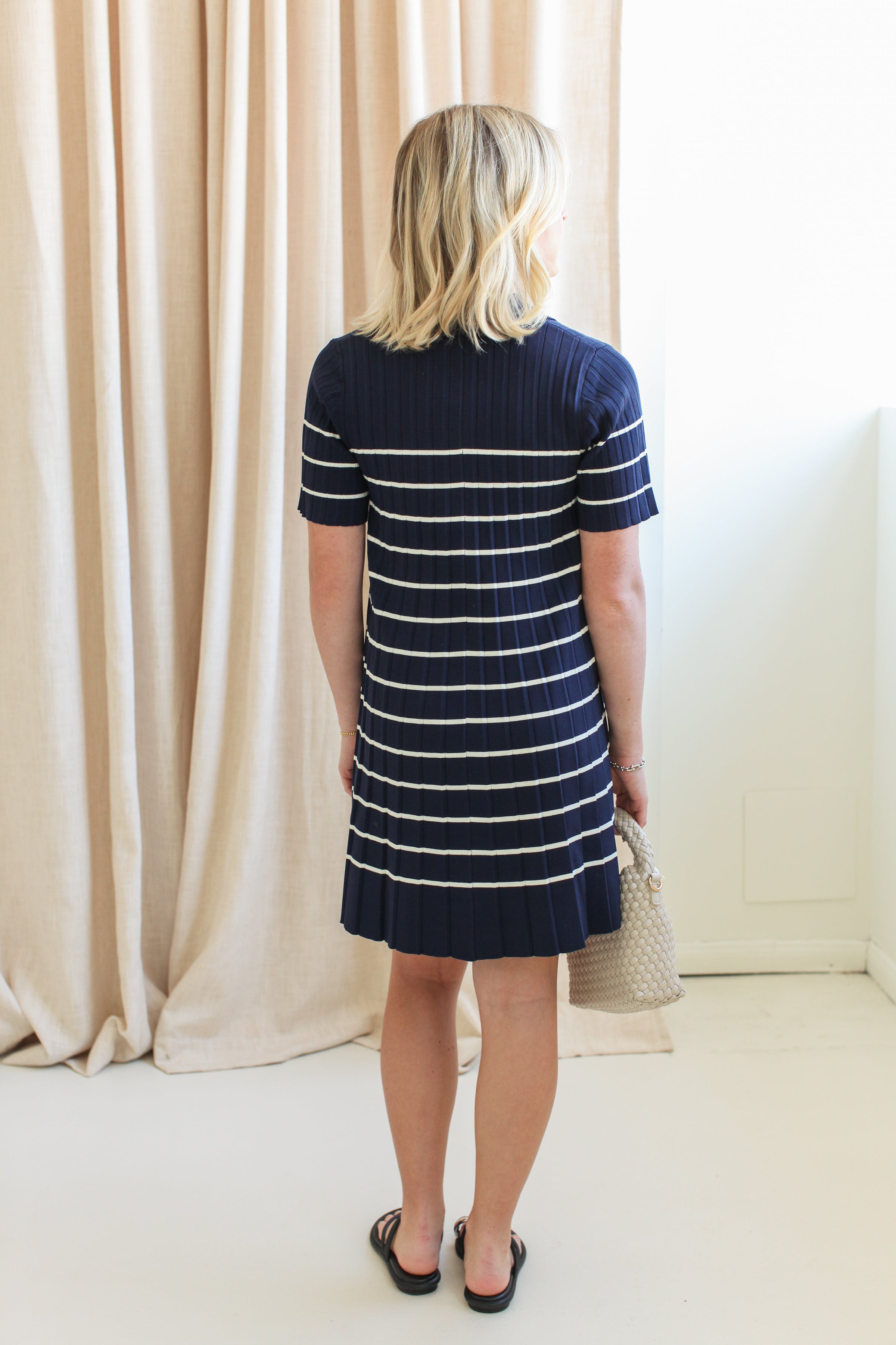 Ace Knit Dress- Navy