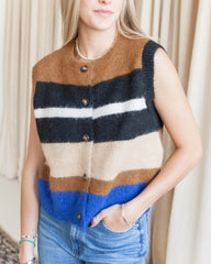 Spencer Striped Knit Vest