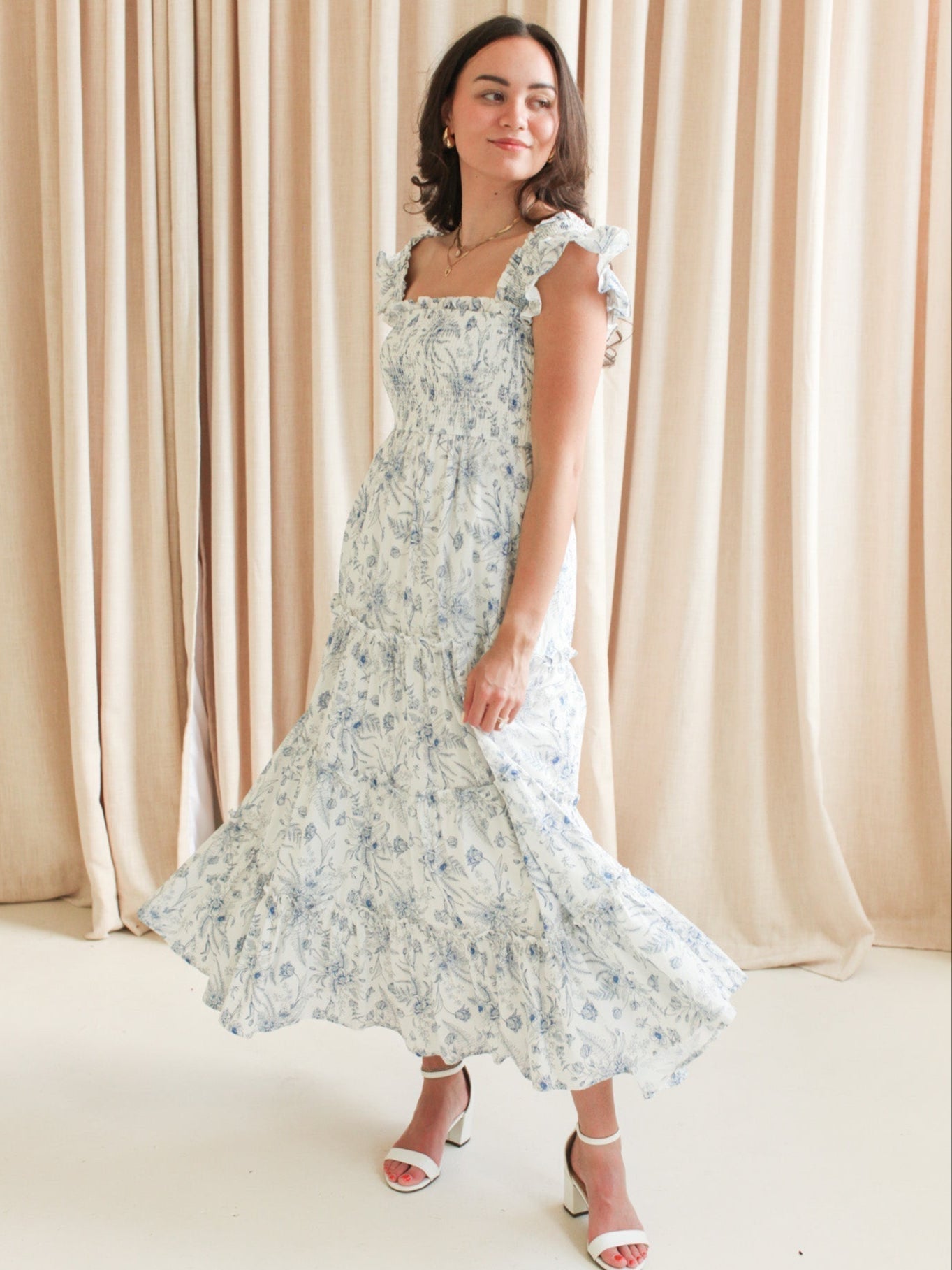 Josie Tiered Midi Dress