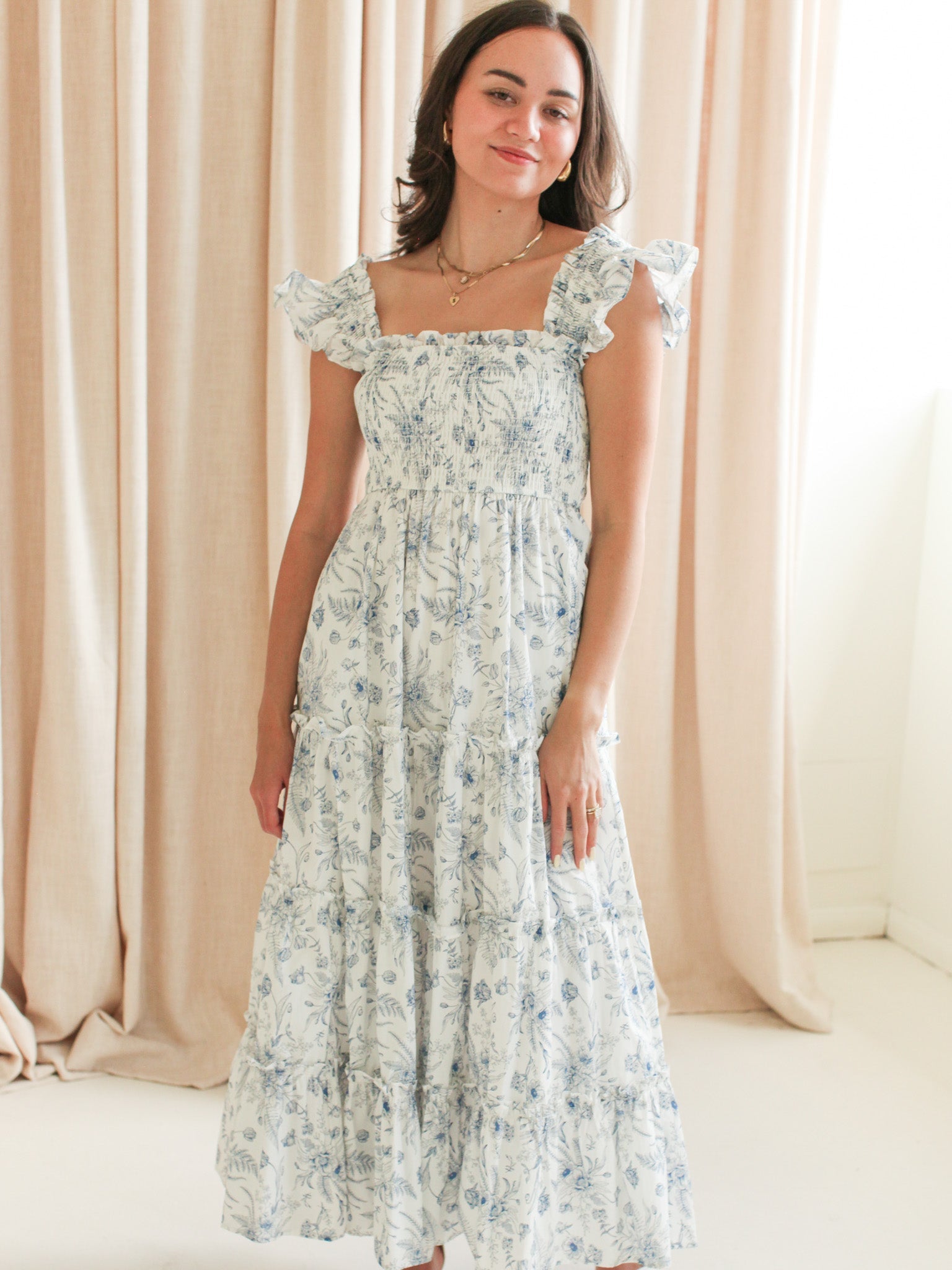 Josie Tiered Midi Dress