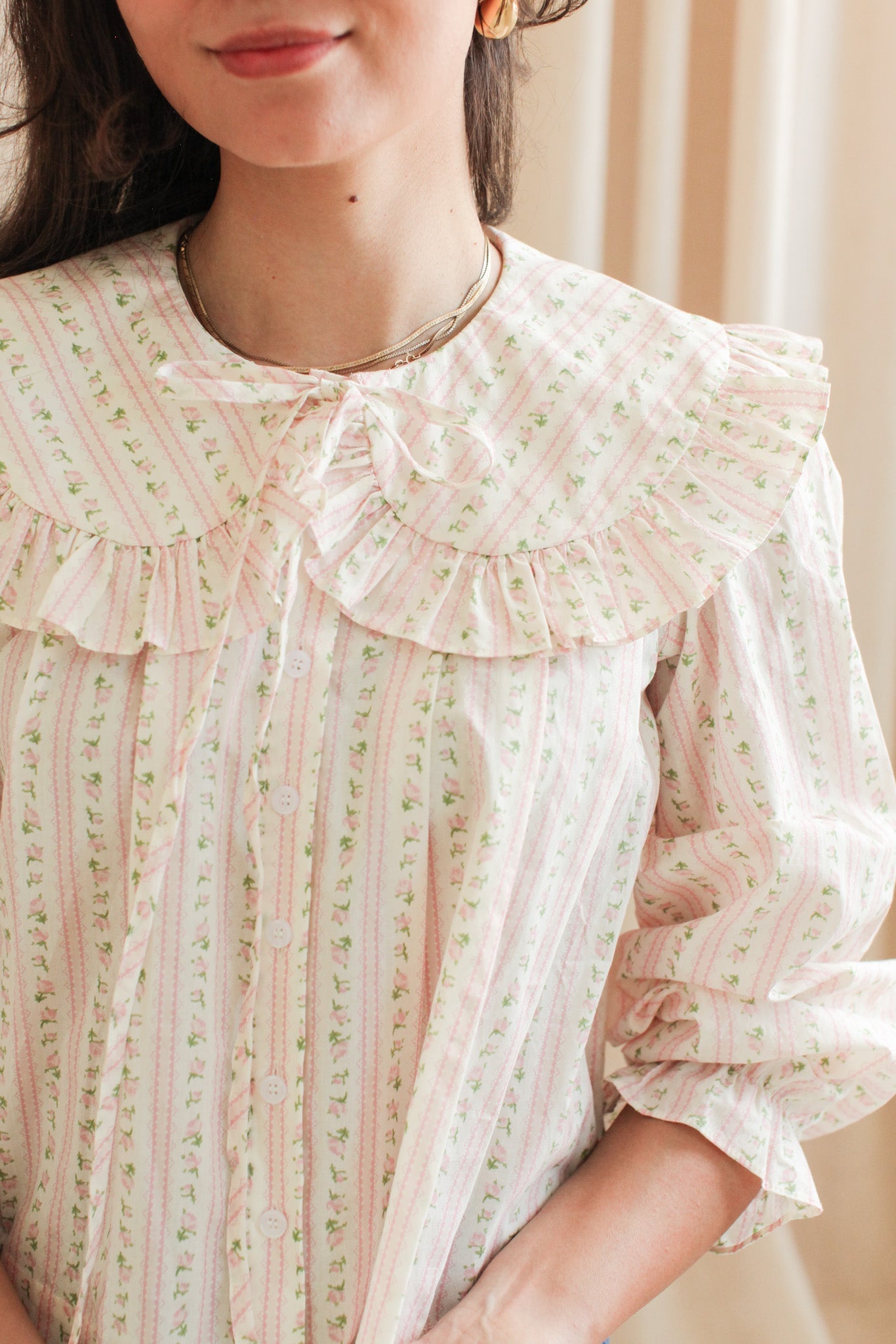 Natalie Peter Pan Collar Blouse