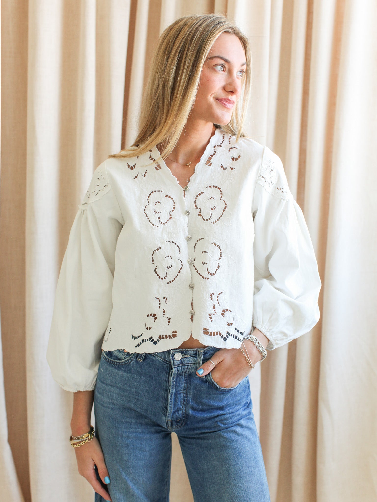 Lena Embroidered Blouse