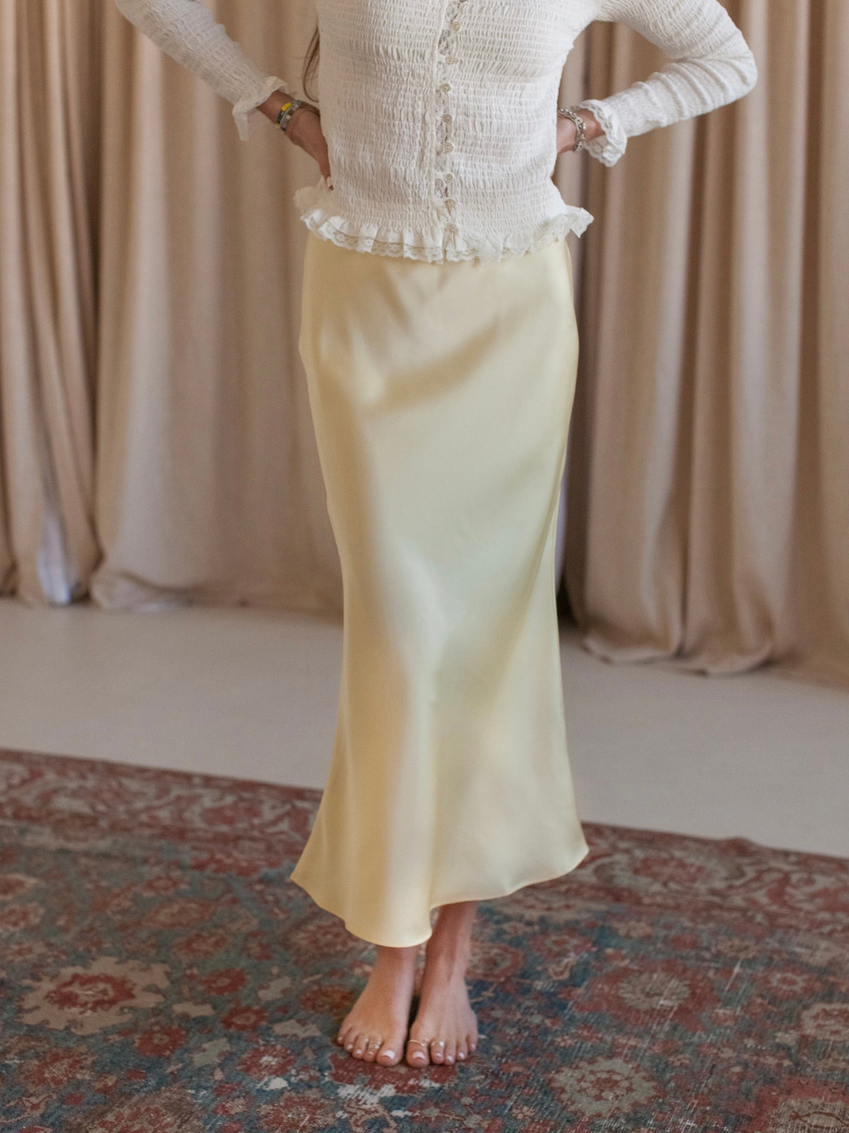 Ada Slip Skirt- Yellow