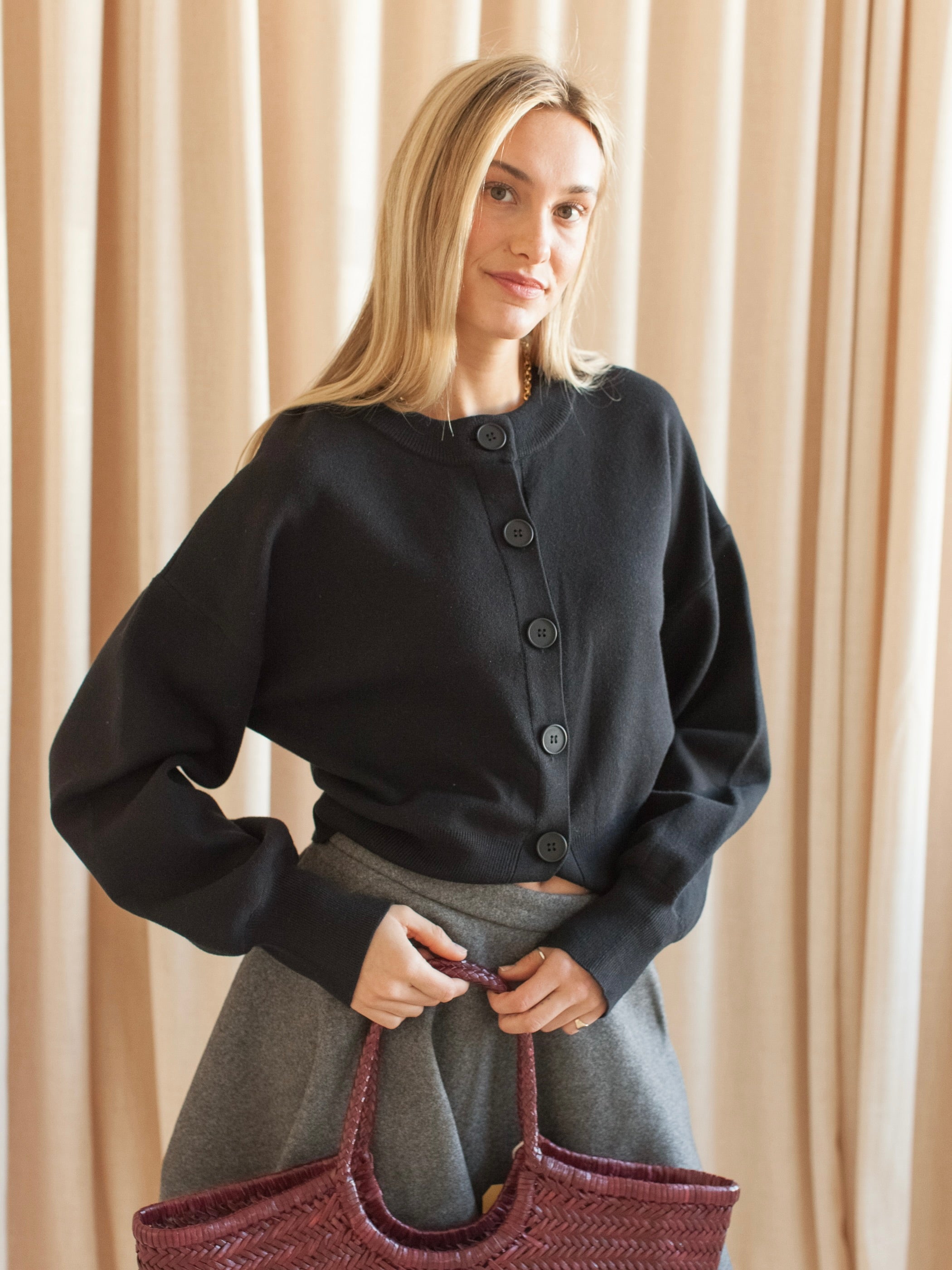 Bailey Cardigan- Black