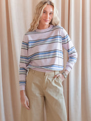 Sammi Striped Top- Blush