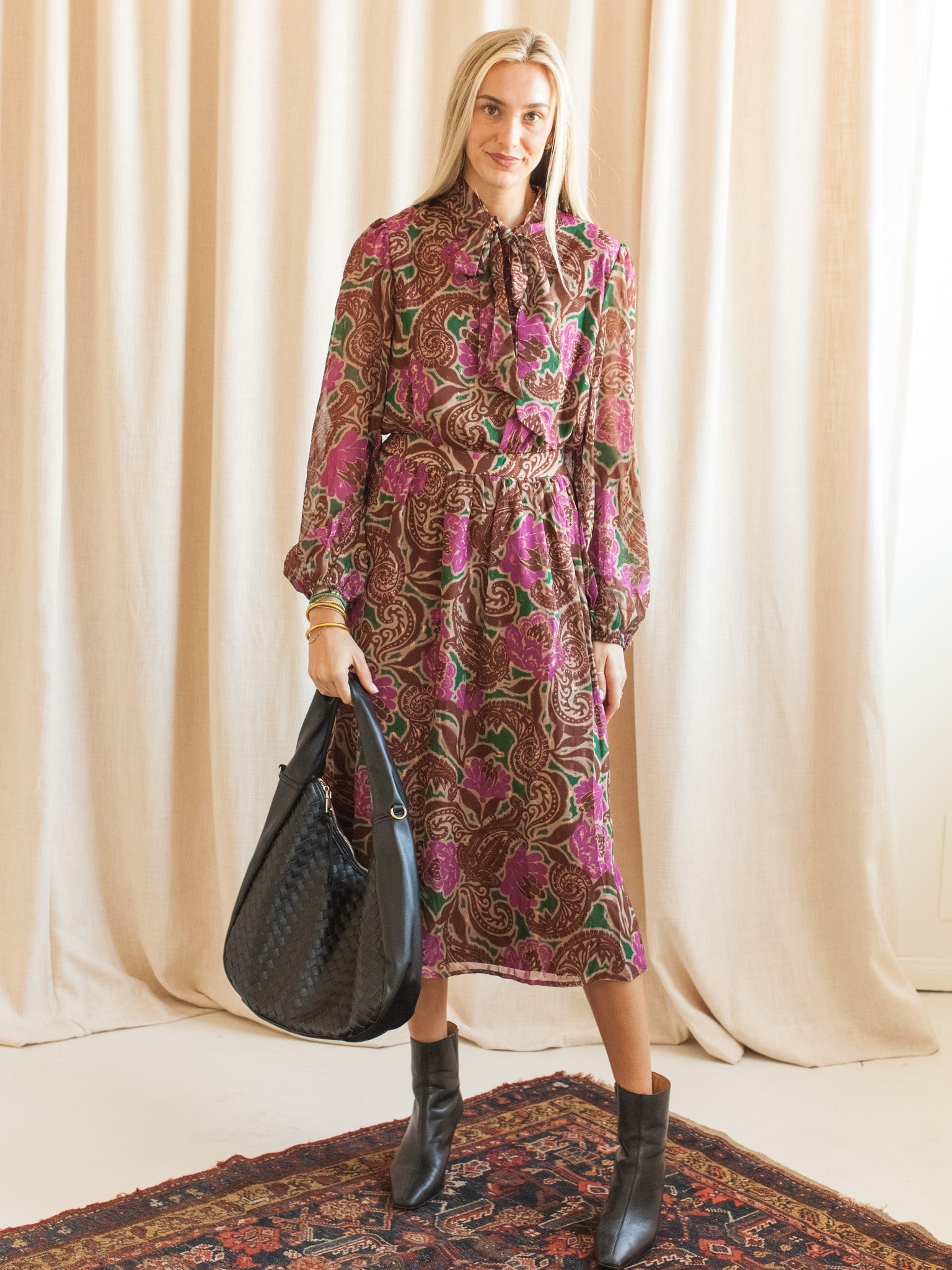 Kendall Paisley Midi Dress